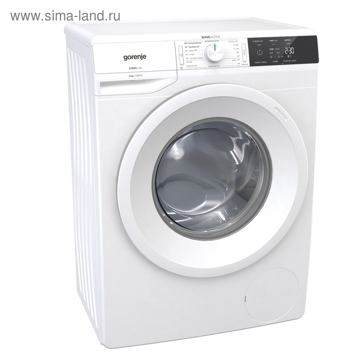 Стиральная машина Gorenje WE62S3, класс A, 1200 об/мин, 6 кг, белая