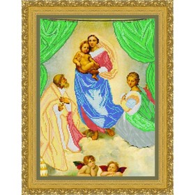 

Схема для вышивки бисером «Сикстинская мадонна»