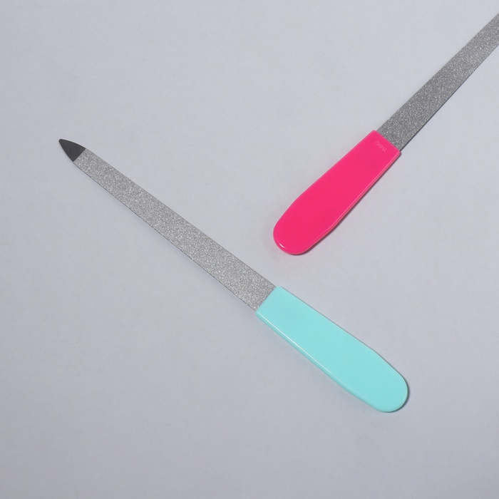 Пилка металлическая для ногтей, 15 см, цвет МИКС