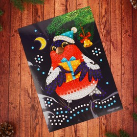 

Набор для творчества. Аппликация пайетками «Снегирь» с клеевым слоем 21 х 29,7 см + 5 цветов пайеток