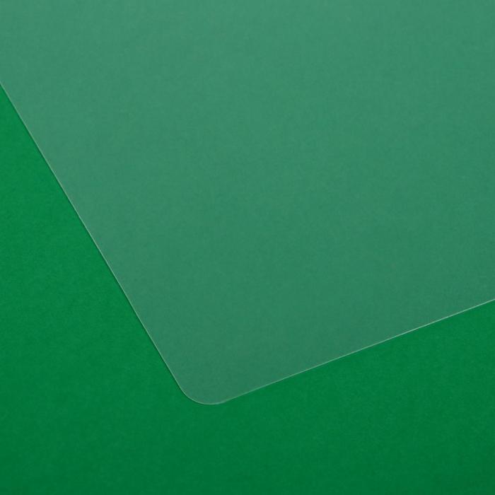 Накладка на стол пластиковая, А3, 460 х 330 мм, 500 мкм, прозрачная бесцветная (подходит для ОФИСА)