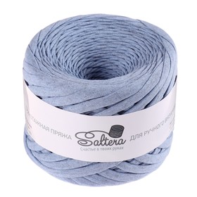 

Пряжа трикотажная широкая "Saltera" 100м/300гр, ширина 7-9 мм (107 голубой меланж)