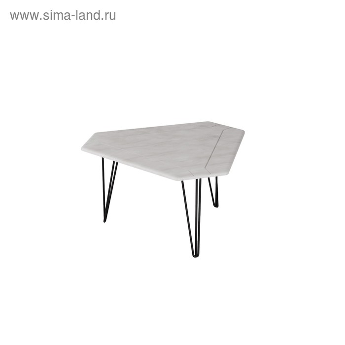 Стол журнальный «ТЕТ 450», 860 × 750 × 450 мм, цвет белый бетон