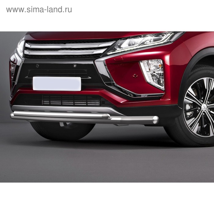 фото Защита переднего бампера d57+d42 rival для mitsubishi eclipse cross i 2018-, r.4014.001