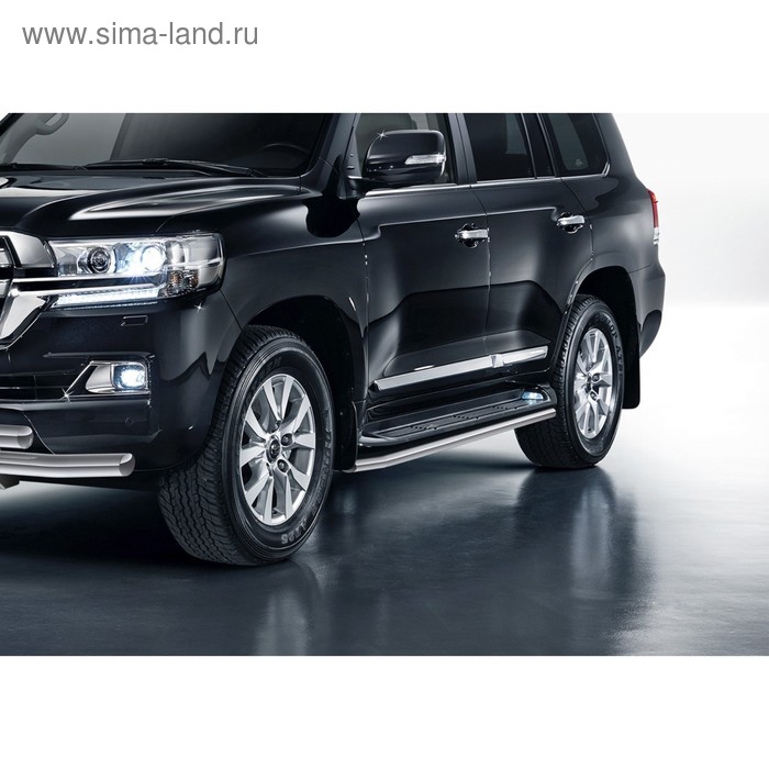 Защита штатных порогов d57 Rival для Lexus LX III рестайлинг 2014-2015,Toyota Land Cruiser 200 рестайлинг 2012-2015,Land Cruiser 200 рестайлинг (кроме TRD) 2015-н.в., нерж. сталь, 2 шт., R.5713.013 защита штатных порогов d42 rival toyota land cruiser 300 70 anniversary 2021 н в нерж сталь 2 шт r 5727 003