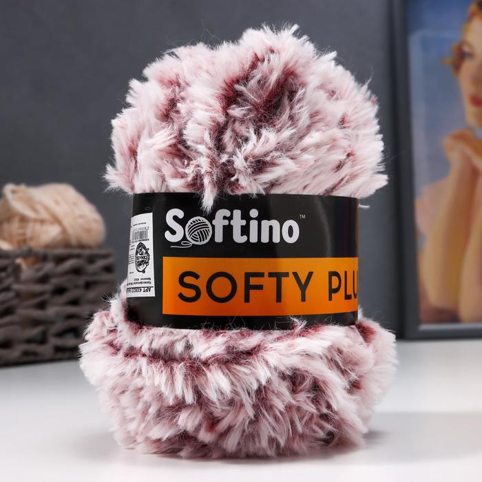 

Пряжа фантазийная 100% микрофибра "Softy plush" 100 гр 65 м бразилин