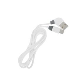 

Кабель LuazON, Type-C - USB, 1 А, 1 м, силиконовый, угловой, белый