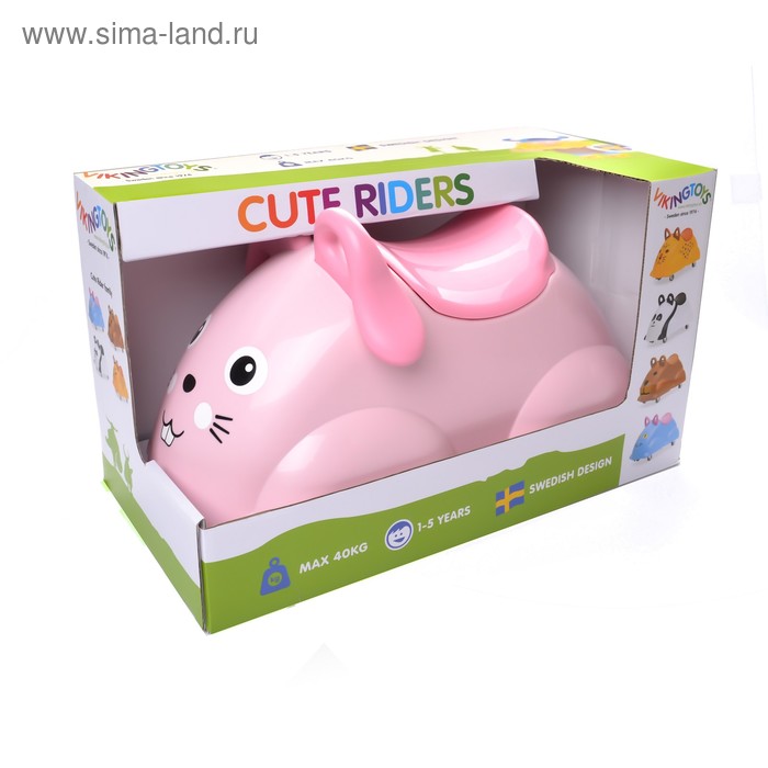 фото Транспортная игрушка cute rider «кролик» viking toys