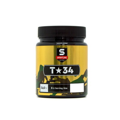 Предтренировочный комплекс SportLine Nutrition T-34 240g (Adrenaline)