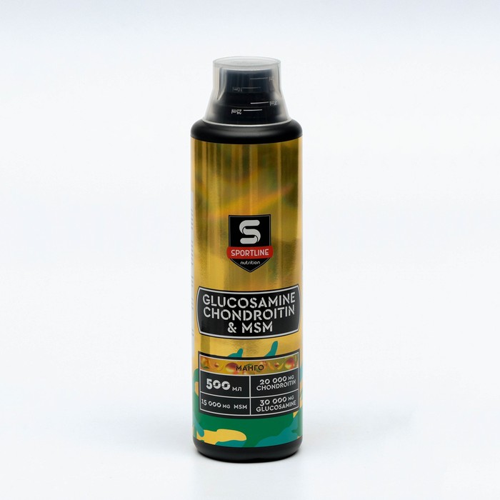 SportLine Nutrition Glucosamine & Chondroitin & MSM, манго, спортивное питание, 500 мл