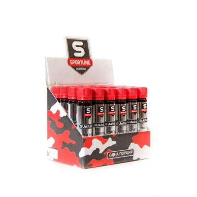 Шоу-бокс SportLine Guarana Liquid 24x25ml (Вишня)
