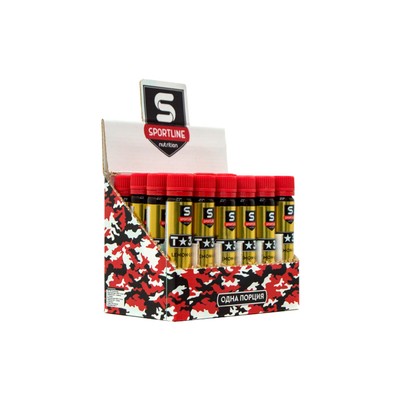 Предтренировочный комплекс SportLine T-34 25ml 24 shots (Грейпфрут)