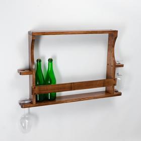 

Полка для вина "Классическая", 80 х 47х 10 см, массив ясеня