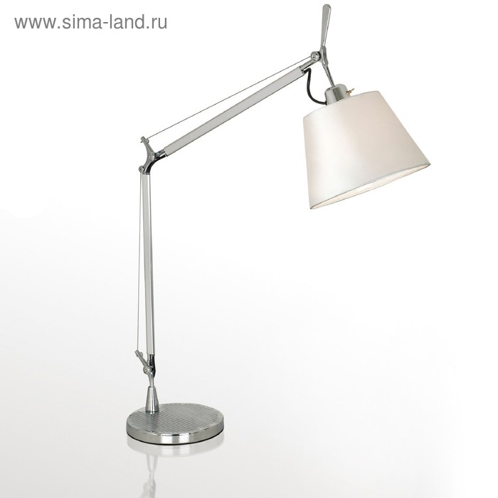 Настольная лампа Phantom, 1x60Вт E27, цвет серебро настольная лампа sortino 1x60вт e27 цвет хром