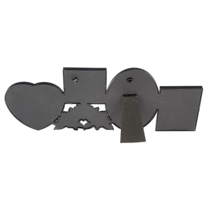 Фоторамка "Чёрные розы" на 4 фото 6x6 см, 8x5 см, 10x9 см, 10x15 см