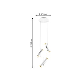 

Светильник Duplex, 18Вт LED, цвет белый