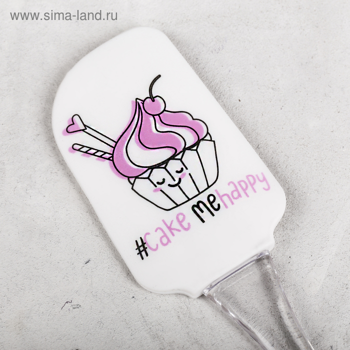 

Силиконовая лопатка Cake me happy на формовой подложке, 5 х 24 см