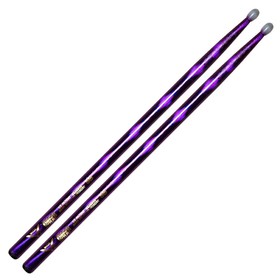 

Барабанные палочки VATER VCP5BN 5B Purple Optic орех, нейлоновая головка, цвет: фиолетовый
