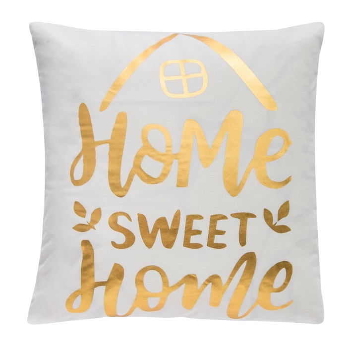 

Наволочка декоративная Этель «Home» 42 х 42 см, велюр