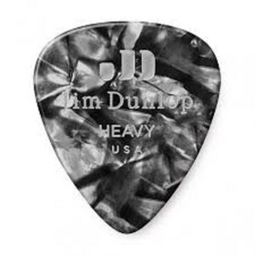 

Медиаторы Dunlop 483P02HV Genuine Celluloid 12шт, толстые, черный перламутр