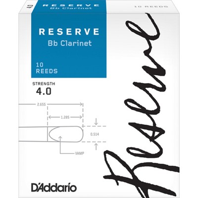 Трости DCR0240 Reserve для кларнета Bb, размер 4.0, 2шт.