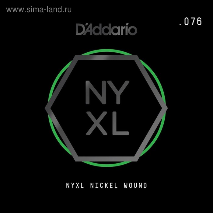 фото Отдельная струна для электрогитары elixir nynw076 nyxl никелированная, 076, d'addario d`addario