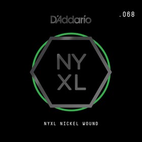 

Отдельная струна для электрогитары Elixir NYNW068 NYXL никелированная, 068, D'Addario