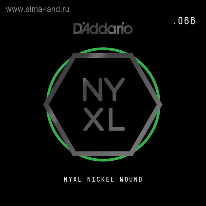 фото Отдельная струна для электрогитары elixir nynw066 nyxl никелированная, 066, d'addario d`addario