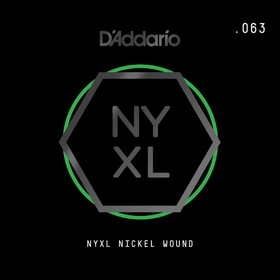 

Отдельная струна для электрогитары Elixir NYNW063 NYXL никелированная, 063, D'Addario