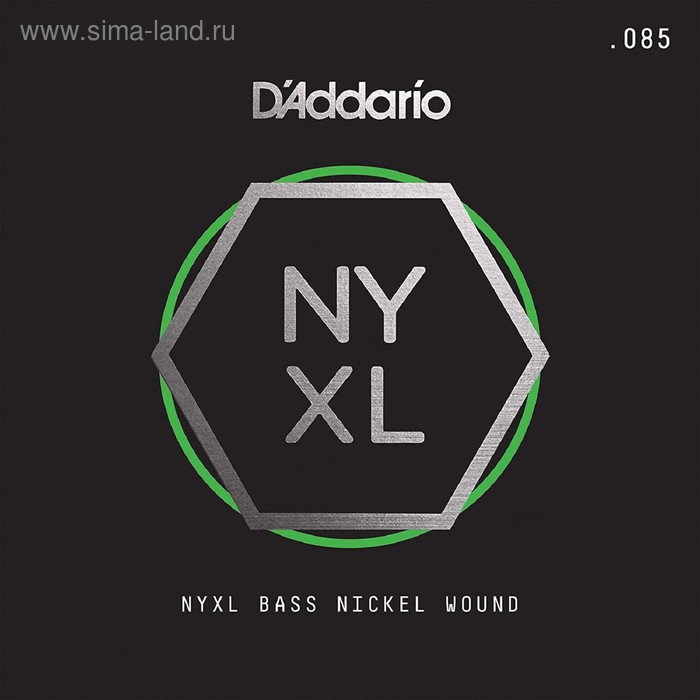 фото Отдельная струна для бас-гитары d'addario nyxlb085 nyxl никелированная, 085 d`addario