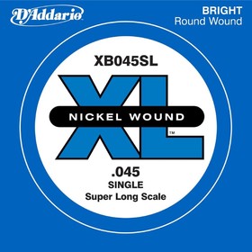 

Отдельная струна для бас-гитары D'Addario XB045SL Nickel Wound никелированная, .045, Super Long 45