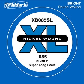 

Отдельная струна для бас-гитары D'Addario XB085SL Nickel Wound никелированная, .085, Super Long 45