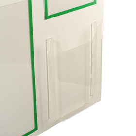 

Информационный стенд "Уголок потребителя" 10 карманов (6 плоских А3, 3 плоских А4, 1 объёмный А4), цвет зелёный