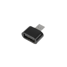 

OTG адаптер LuazON, microUSB - USB, цвет черный