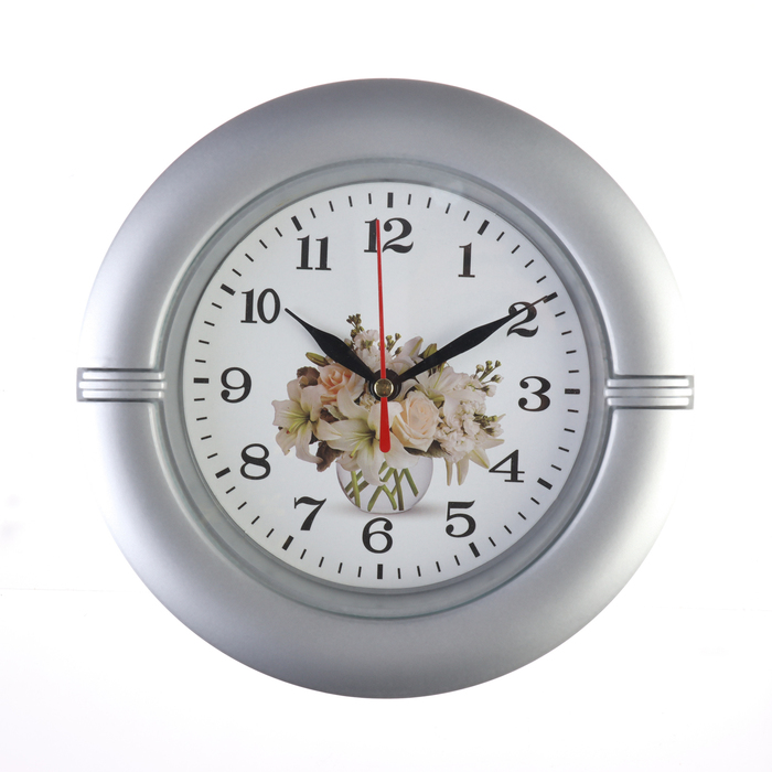 Часы настенные Фузета, d - 19 см, циферблат - 13.5 см, дискретный ход часы настенные серия классика джойс дискретный ход d 19 см циферблат 17 см