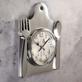 

Часы настенные, серия: Кухня, "Лориш", 36х29 см, хром