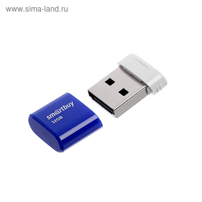 

Флешка Smartbuy Lara, 32 Гб, USB2.0, чт до 25 Мб/с, зап до 15 Мб/с, синяя