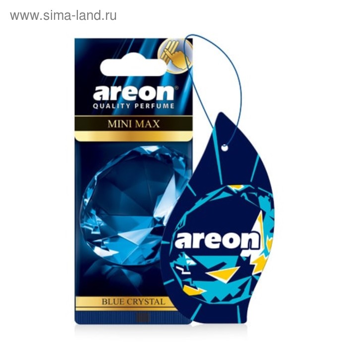 фото Ароматизатор на зеркало areon mini max blue crystal