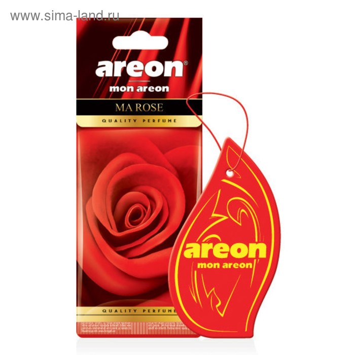 Ароматизатор Areon Mon, на зеркало, аромат роза 51464a