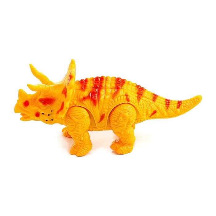 Динозавр «Трицератопс», работает от батареек, световые и звуковые эффекты, МИКС