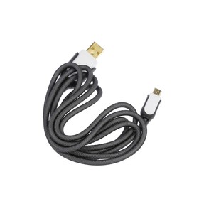 

Кабель LuazON, micro USB - USB, 1 А, 1.5 м, пластиковое армирование, чёрный