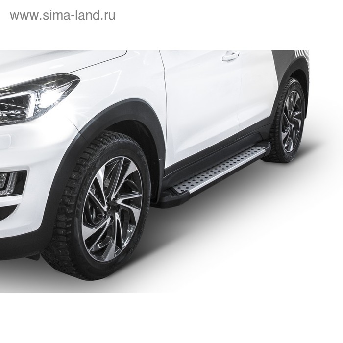 Порог-площадка Bmw-Style RIVAL, Hyundai Tucson 2015-н.в., Kia Sportage 2016-н.в., с крепежом, D173AL.2309.2