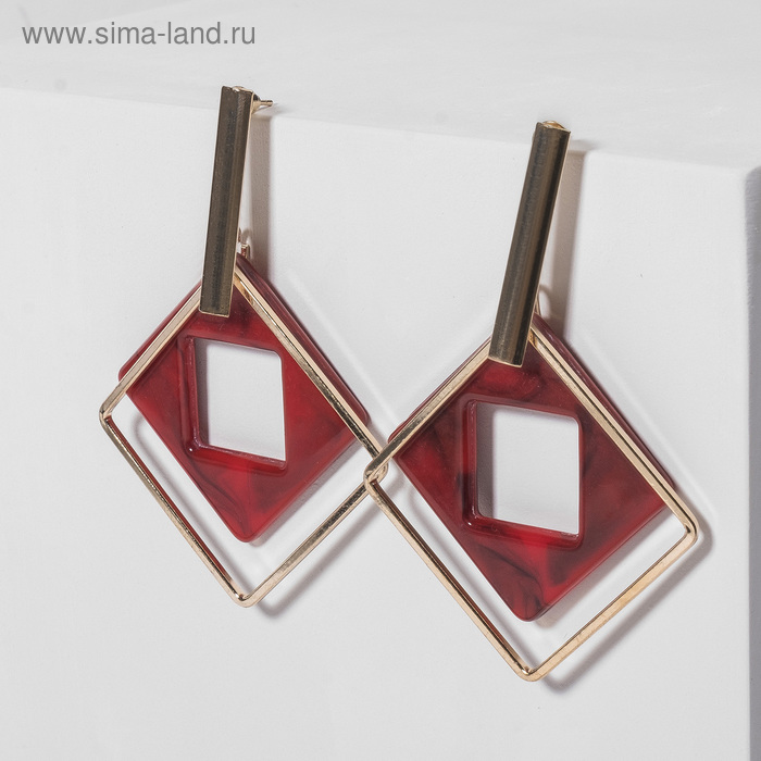 

Серьги ассорти "Иллюзия", цвет красный в золоте