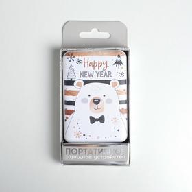 

Портативный аккумулятор "Happy new year", 5000 mAh, 9 х 6,3 см