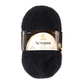 

Пряжа "Астория" 65% хлопок, 35% шерсть 180м/50гр (003 черный)