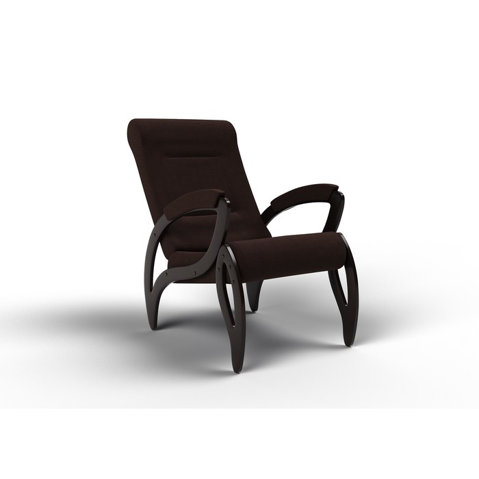Кресло для отдыха «Зельден», 910 × 580 × 1000 мм, ткань, цвет шоколад