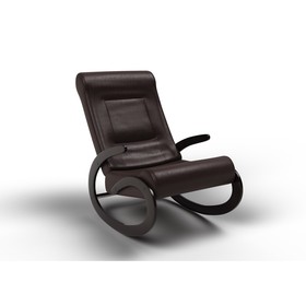 Кресло-качалка «Мальта», 1112 × 600 × 890 мм, экокожа, цвет венге