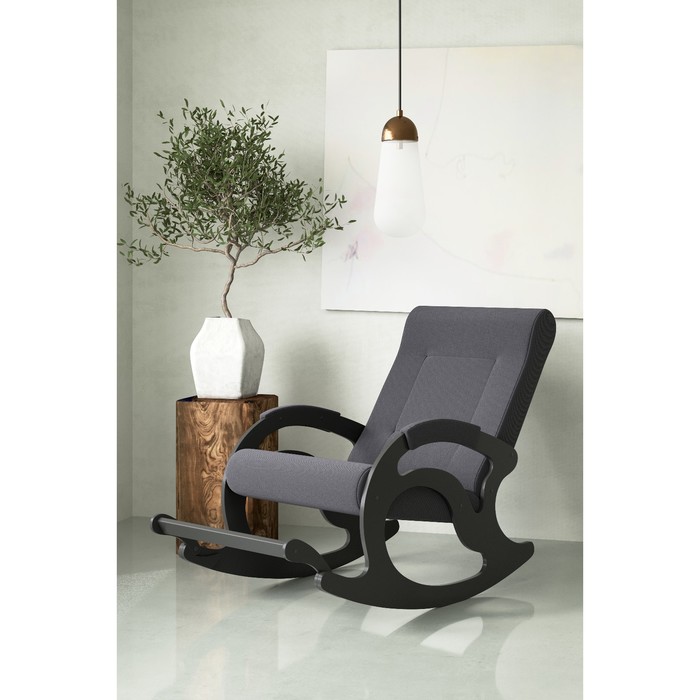 Кресло-качалка «Тироль», 1320 × 640 × 900 мм, ткань, цвет графит