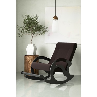 Кресло-качалка «Тироль», 1320 × 640 × 900 мм, ткань, цвет шоколад - Фото 1