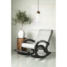 Кресло-качалка «Тироль», 1320 × 640 × 900 мм, экокожа, цвет крем